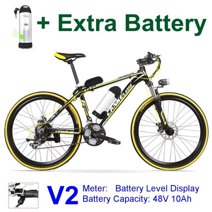 Vélo électrique de 26 pouces, vélo de ville, fourche à suspension à ressort à huile, vélo à assistance par pédale, longue endurance