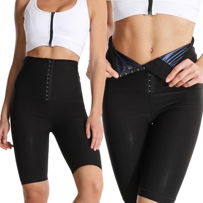 Short De Sudation Taille Haute Leggings De Sauna De Sport De Perte De Poids Yoga Fitness Shapewearshortsamincissant en NéOprèNe pou