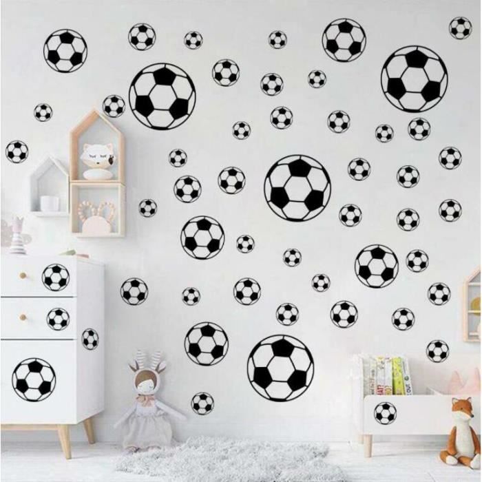 autocollants muraux pour chambre d'enfant Motif ballons de football