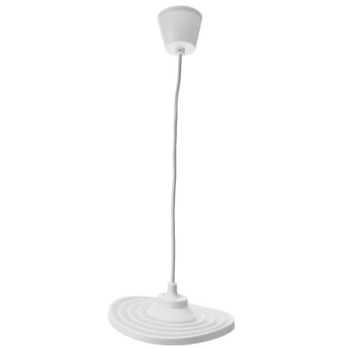 NEUFU E27 Abat-jour en silicone suspension plafonnier pour edison globe (sans ampoule) Blanc