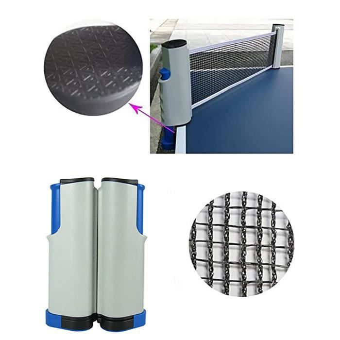 Accessoire de ping-pong de support de filet de tennis de table rétractable de support de filet de ping-pong portatif