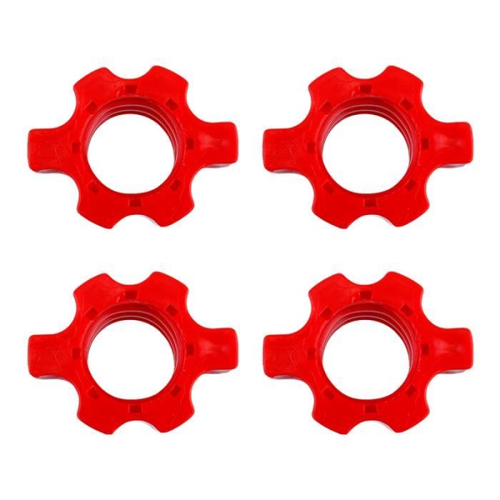 4 Pcs Dumbbell Bar Nut Barbells Spin Screw Clamp Fitness Equipment Accessories BARRE - HALTERE - POIDS