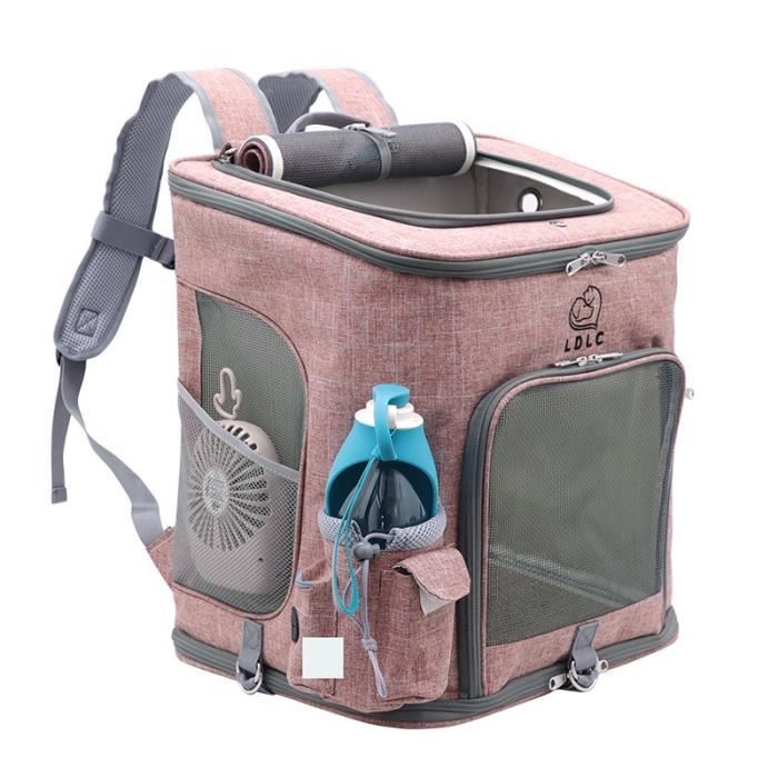 LDLC pour Sac de Transport pour Chat avec Trou D'AéRation pour Chat et Chiot Sac à Dos pour Animaux de Compagnie Sac à Double Porte