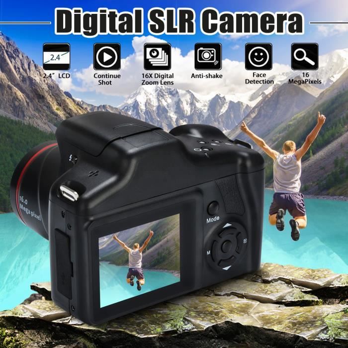 TEMPSA Appareil Photo Reflex Caméra Numérique 16MP 1080P HD Zoom 16X