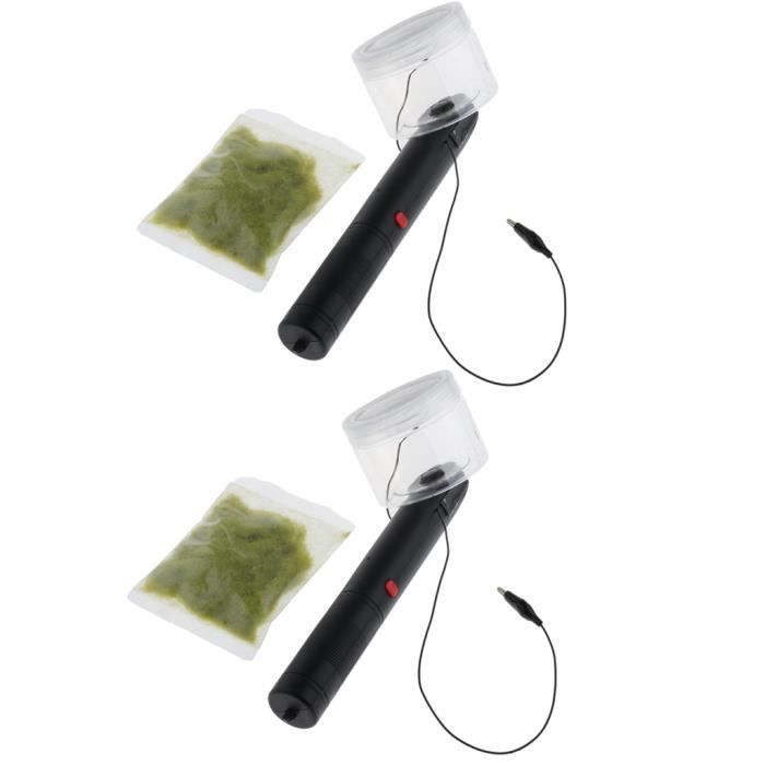 Kit De Flocage Herbe Statique Avec Applicateur – Mini Machine 3000V – Parfaite Pour Maquettes Et Dioramas – Piles Non Incluses
