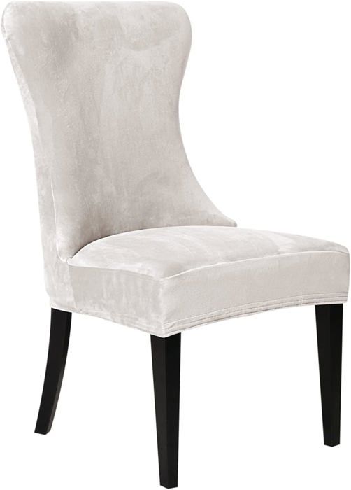 Housses De Chaise En Chenille Extensible - Lot De 2/4/6 - Beige - Pour Salle à Manger, Cuisine, Hôtel - 9