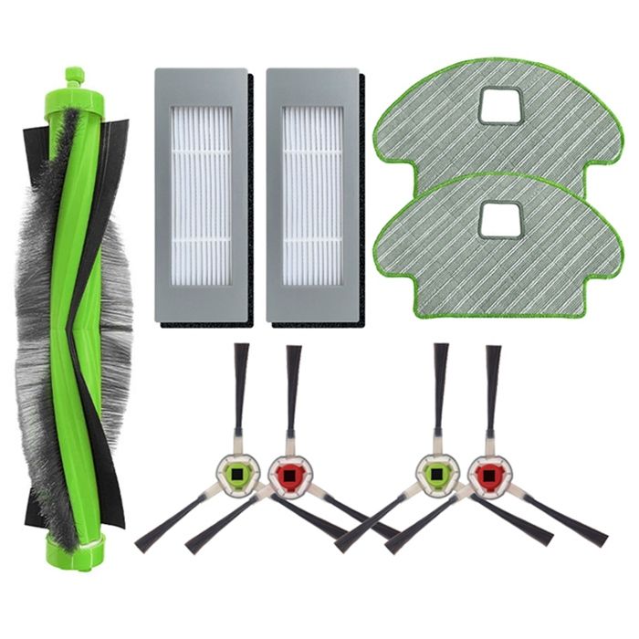 Kit Rechange Brosses Latérales Et Chiffons Pour Roomba Plus 405 & Combo 505 - 6 Brosses + 8 Chiffons - Entretien Robot Aspirateur