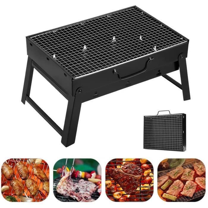 Réchaud En Acier Inoxydable Poêle à Bois Camping Compact - Réchaud Pliable En Acier Inoxydable, Idéal Pour Randonnée, Pique-nique, Barbecue Réchaud Pliant Randonnée Barbecue