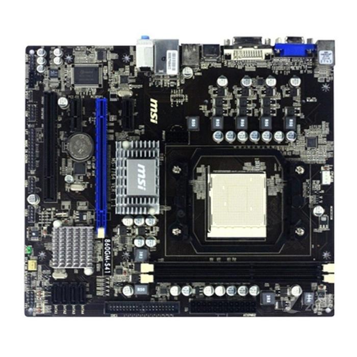 Carte mère MSI 860GM-S41 AMD 760G Socket AM3 2xDDR3 SDRAM 8 Go Micro ATX - Msi