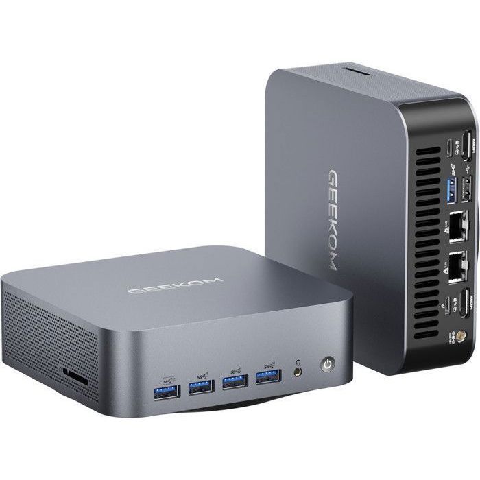 GEEKOM GT1 Mega – AI Mini PC Gamer – Intel Core Ultra 5 125H – 32Go DDR5 – 1 To SSD – Windows 11 Pro – WiFi7 – BT5.4 – 2 Lan