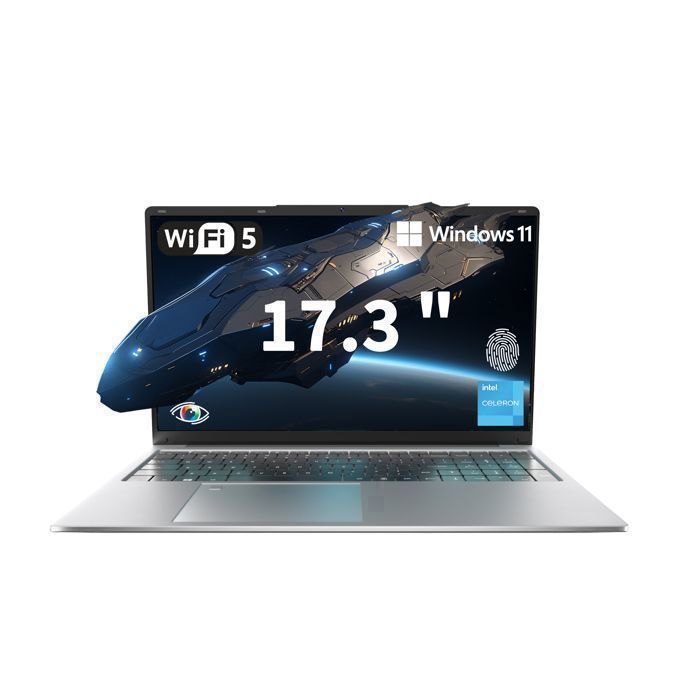 PC portable-17.3Intel Celeron N5095(Jusquà 29 GHz)16Go RAM DDR4 512Go SSDWindows 11PROWiFi5Ordinateur Portable