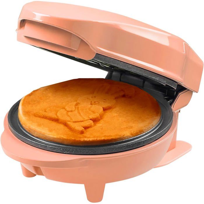 Mini Gaufrier Peppa Pig Officiel - Gaufres 10 Cm Rose | Idéal Anniversaire Enfants, Noël, Pâques - Revêtement Antiadhésif