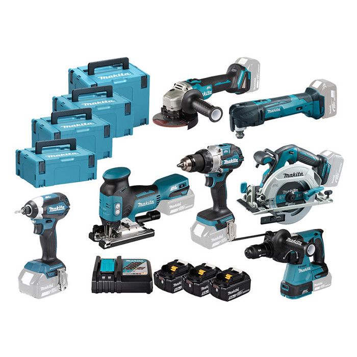Combopack 7 outils 18V LXT (3x5.0 Ah) dans Makpac - MAKITA DLX7030T3J