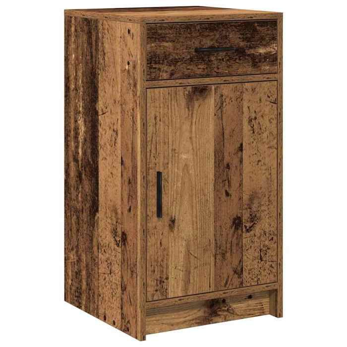 ESTINK® Buffet bas contemporain - Armoire Polyvalent - pour Cuisine/Salon - Bois ancien 40x40.5x75 cm - Bois dingénierie @@2399