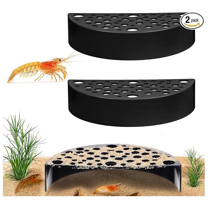 Comparer les prix de Cachette pour crevettes - KZQ - Demi-cercle en ABS - Noir - 118x6x26 cm - Durable