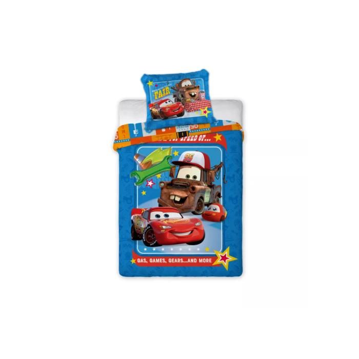 Parure lit Housse de couette réversible DISNEY CARS 100x135cm 100% Coton Parure lit Housse de couette réversible DISNEY CARS 100x135cm 100% Coton