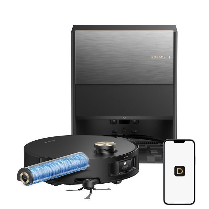 Aspirateur Robot Laveur dreame Aqua10 Roller Noir 30 000 Pa et Brosse Démêlante Protection de Rouleau Vidage Automatique - Dreame
