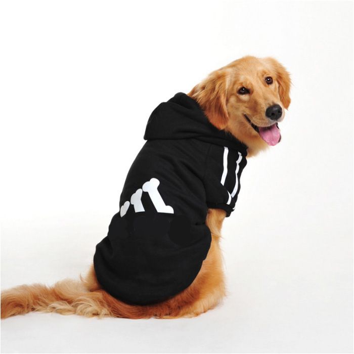 Pull chaud - Manteau - Vêtement pour animaux de compagnie pour chien chiot - Noir - Taille XXL