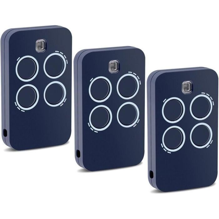 Lot de 3 Télécommande 433.92Mhz 4 Canaux Compatible avec Genius Echo TX4 433 RC Echo TX2 433 RC TE443H Bravo