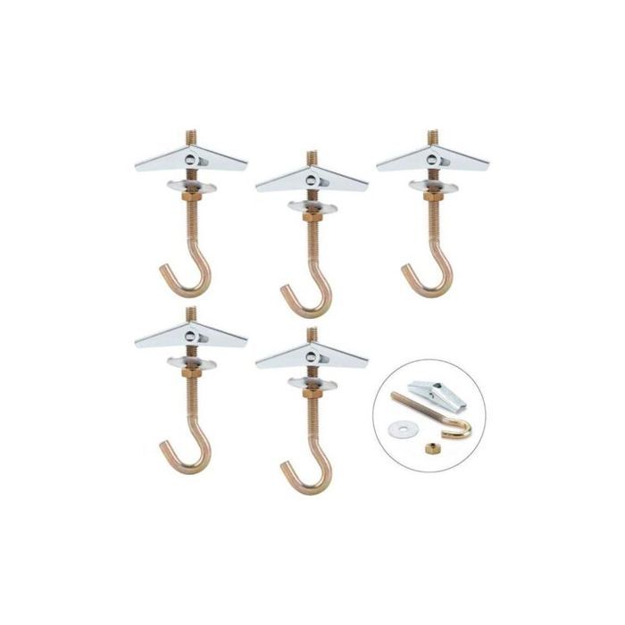 Crochet Plafond M8 85mm Lot 5 Fixation Lustre Plafond