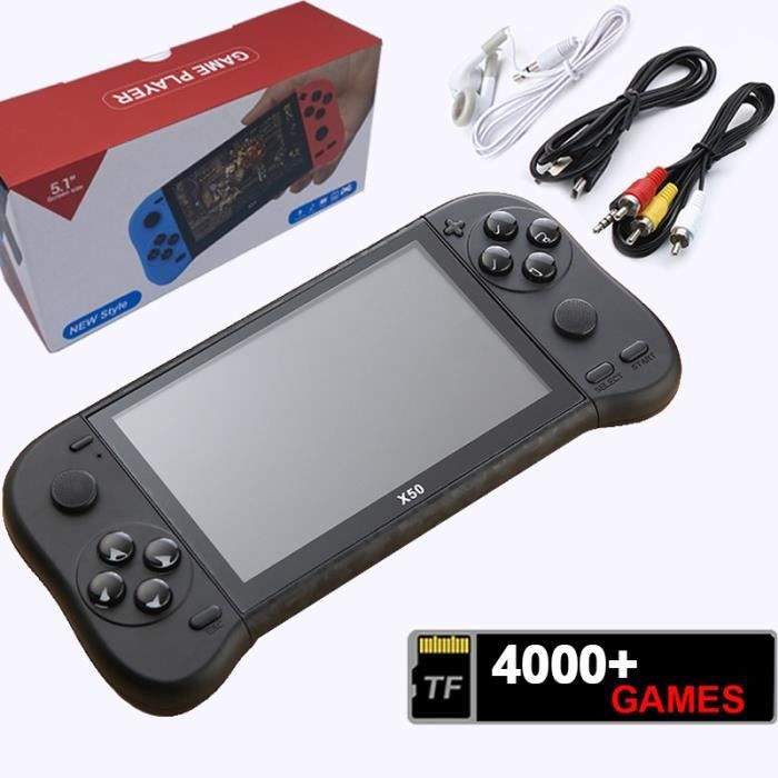 Console de jeux vidéo X12 Plus 7 pouces, 1000 jeux intégrés, 16 go, Double  Joystick, sortie AV, carte TF - Cdiscount Jeux vidéo