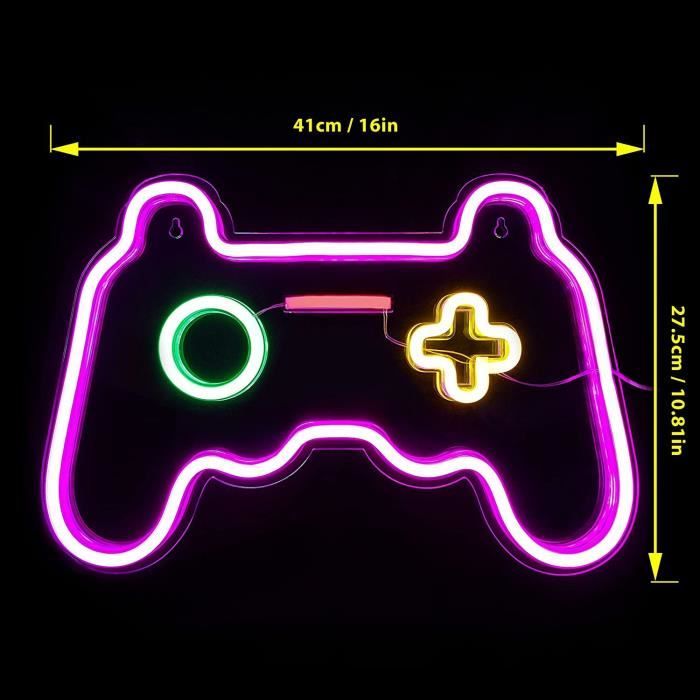 Enseigne Néon Gaming Gpurplebud - Lampe LED Murale Pour Chambre Gamer, Alimentation USB/Piles - 8