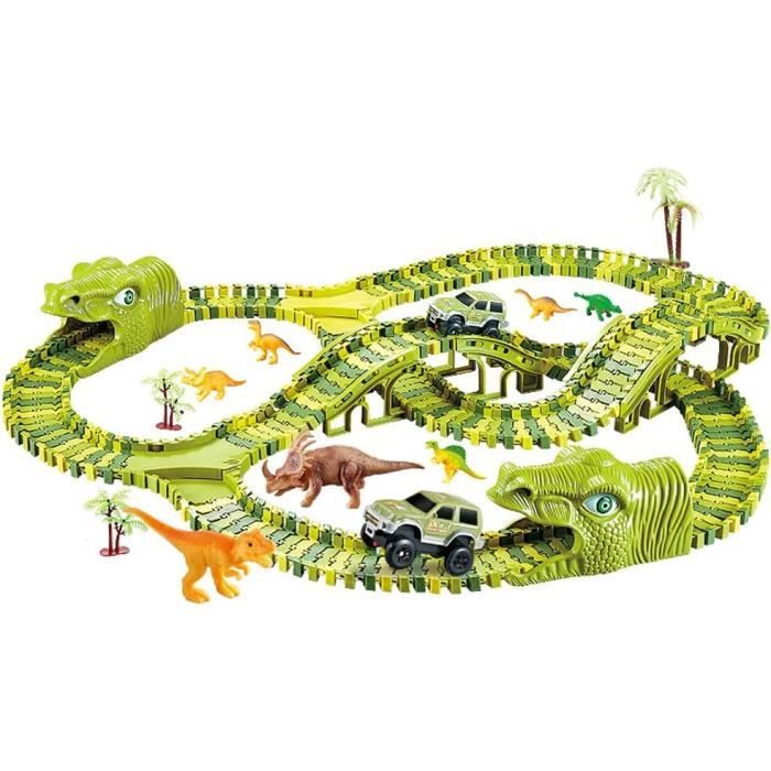 Circuit Voiture Enfant Dinosaure Jouet, 217 Pièces Voies De Train Flexibles  Piste De Course Ensemble Cadeau Coffret avec 4 Soldats - Cdiscount Jeux -  Jouets