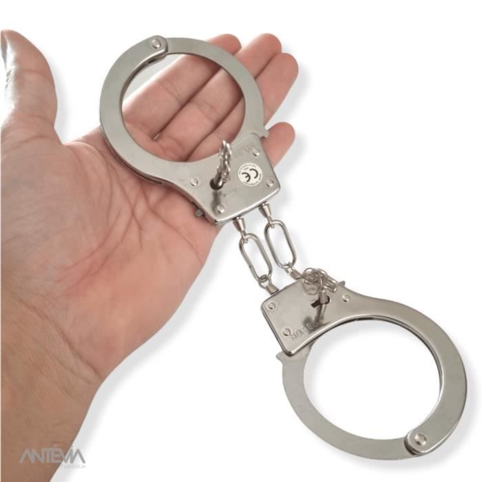 Enfants métal menottes main poignets avec Libération Sécurité et 2 clés 