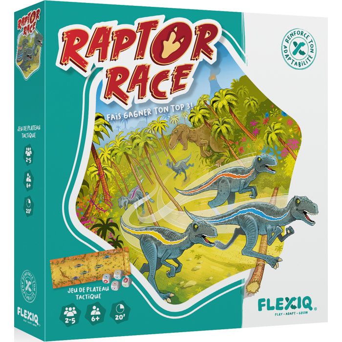 Jeu D'ambiance Asmodee Raptor Race – Jeu De Course Tactique - vue 4