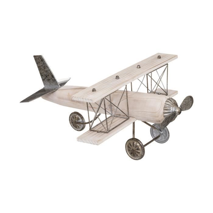 Modèle d'avion en aluminium modèle d'avion Argent Déco Métal Bureau Neuf 