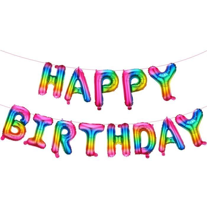 Auto Gonflant 16" pouces Aluminium Numéro & Lettres Ballons Joyeux Anniversaire ballons Auto Gonflant 16" pouces Aluminium Numéro & Lettres Ballons Joyeux Anniversaire ballons
