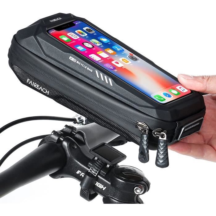 Support telephone velo moto etanche porte téléphone vélo trottinette  électrique scooter, sacoche velo guidon 5,5 à 7,0 pouce - Cdiscount Sport