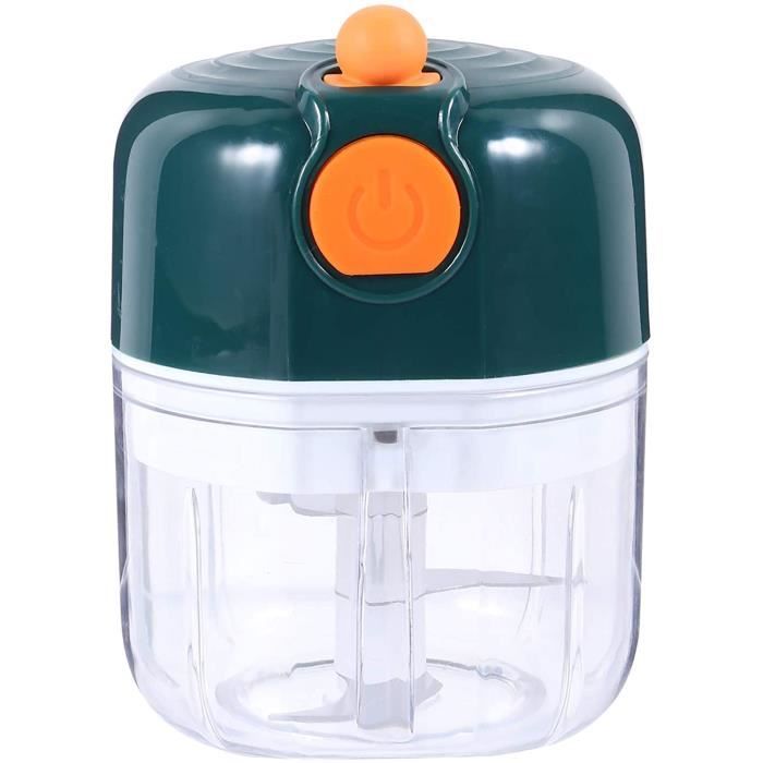 Hachoir électrique Multifonction - 350 Ml, 5W, Pour Ail, Légumes, Viande, Noix, Avec Lames Inox, Rechargeable USB - 3
