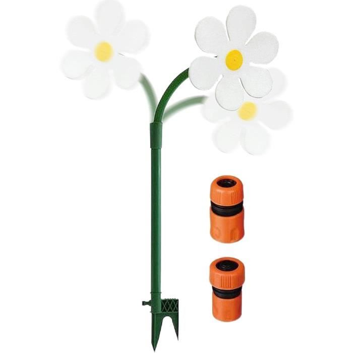arrosage - Arroseur de jardin en forme de tournesol jaune
