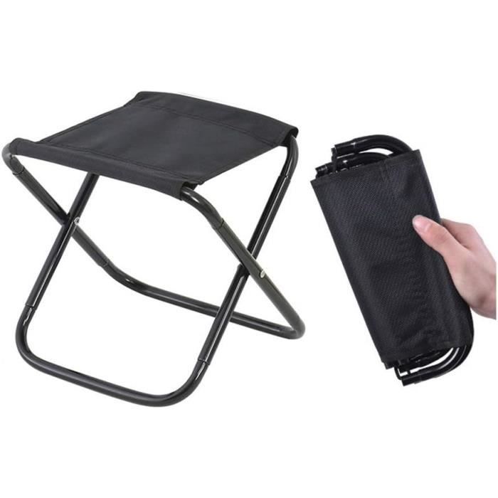 TOPtoper Tabouret Pliable Portable 2-en-1 – Sac De Transport Inclus – Capacité 181 Kg