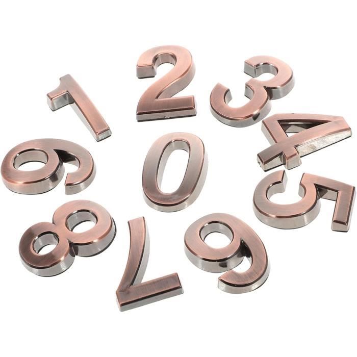 12 Pièces Chiffres Romains Bois Noyer Pour Horloge - DIY Numéros D'Horloge Avec Adhésif