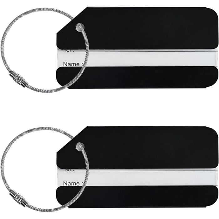 ShenMo 10 étiquettes de bagage à sangle vierge, étiquettes de bagage de