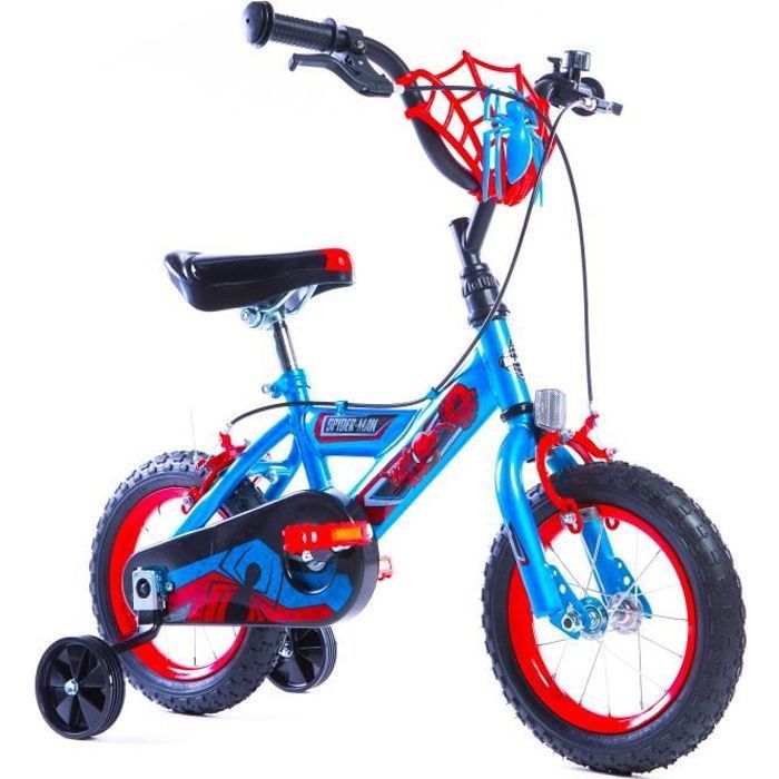 Vélo garçon Spiderman 12 pouces - HUFFY - Pour enfants 3 à 5 ans - Bleu - Vélo de ville - loisir