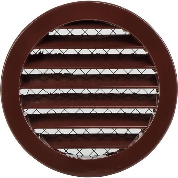 Grille Ventilation Voiture Ronde 100/75 Mm – Sortie D'Air ABS Avec Grille Hexagonale – Universelle Bus & Camping-Car
