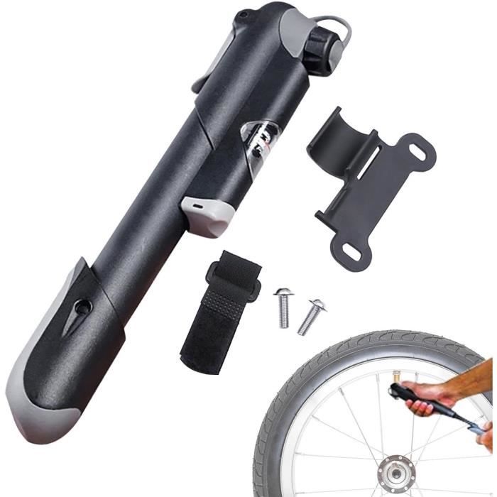 MICHELIN - Mini Pompe Aluminium Convertible AIR Tech Pro - Utilisation Main/Pied - Compatible Valves Presta, Schrader, Dunlop