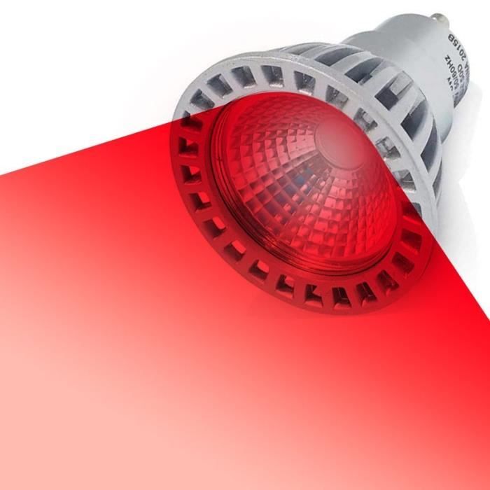 Ampoule LED GU10 5W couleurs Température lumière Rouge Cdiscount