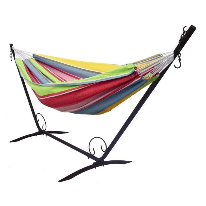 Hamac Dubai 2 places et son support Cdiscount Jardin