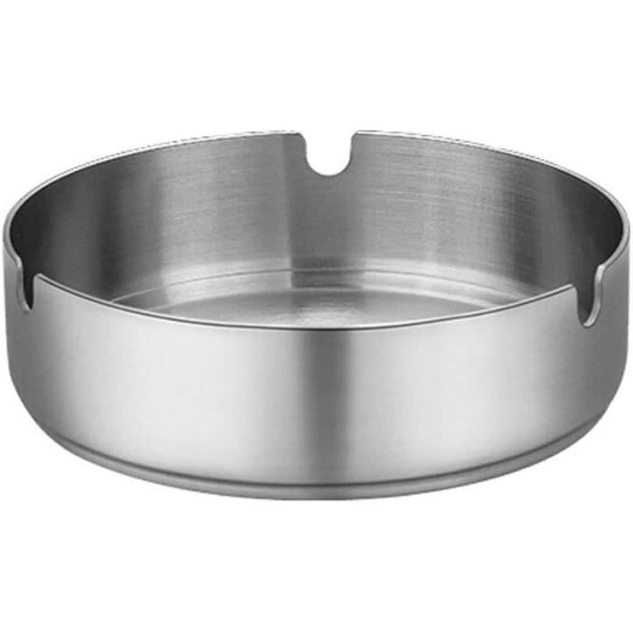 CENDRIER,Red Copper--Cendrier rond en acier inoxydable pour la maison, coupe vent, sans fumée