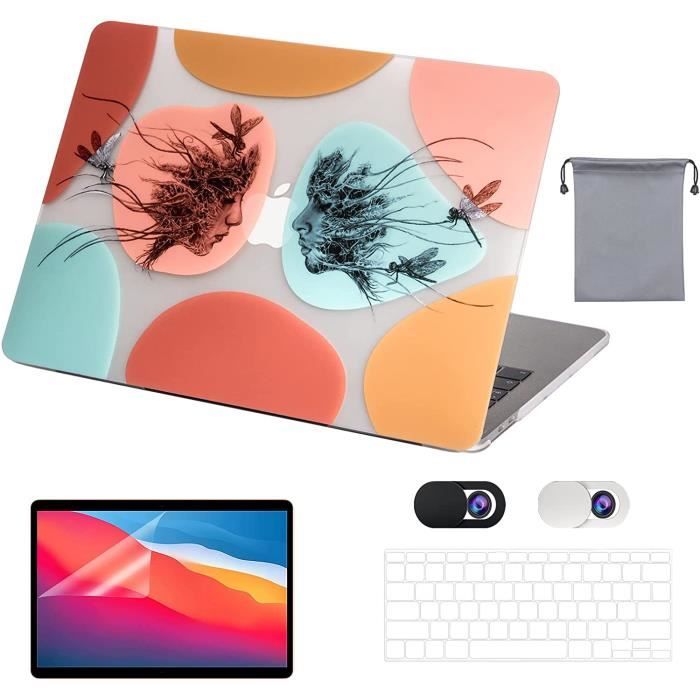 5 en 1 Compatible avec Coque MacBook Air 13 Pouces 2017-2010 (Modèle:A1466  A1369),Etui en Plastique Rigide Housse avec B1061 - Cdiscount Informatique