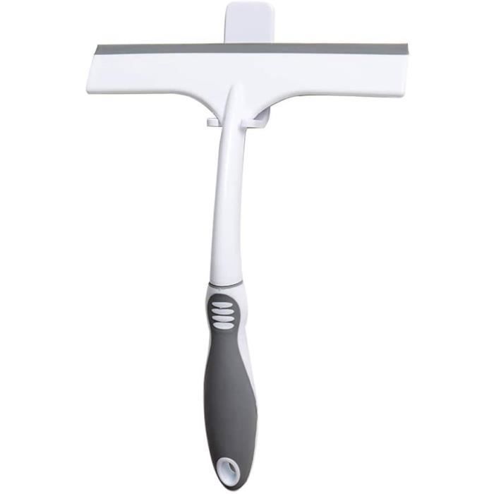 Raclette Douche Ewrap - Caoutchouc Pour Porte De Douche, Miroir, Carrelage - Lame Biseautée - Bleu