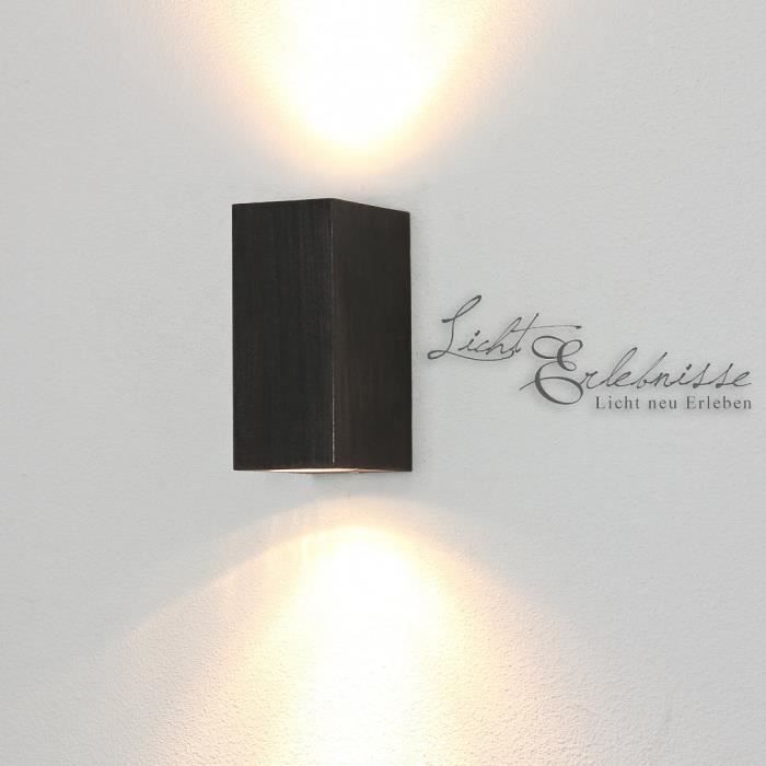 Applique extérieur LED vintage rustique (noir ou marron)