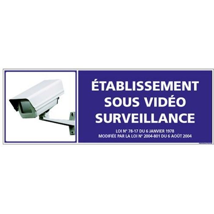 Logo etablissement sous videosurveillance