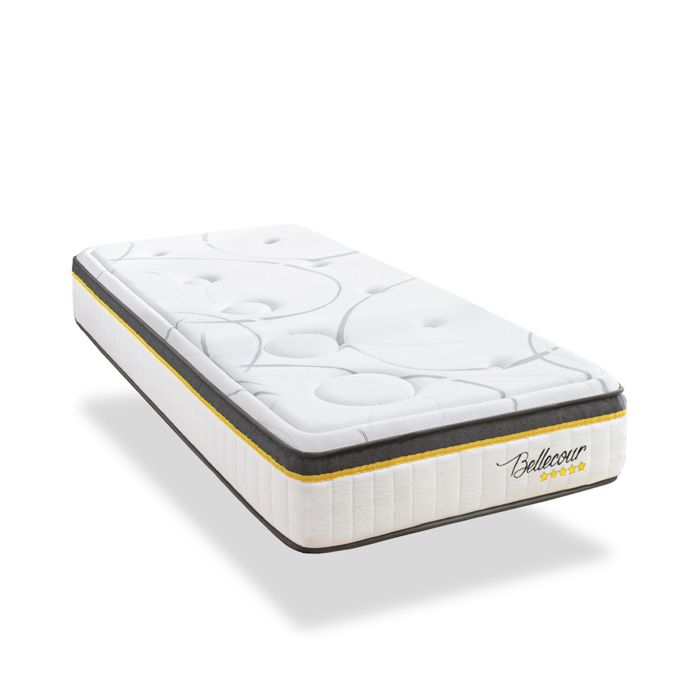Matelas Bellecour 3.0 - Hybride ressorts ensachés + mémoire de forme - 30 cm - 90x190 cm