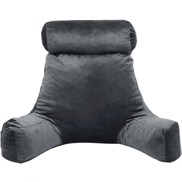 Coussin De Lecture Triangulaire MZYZPPBD - 100x20x50cm, Polaire, Rembourrage Coton | Pour Lit