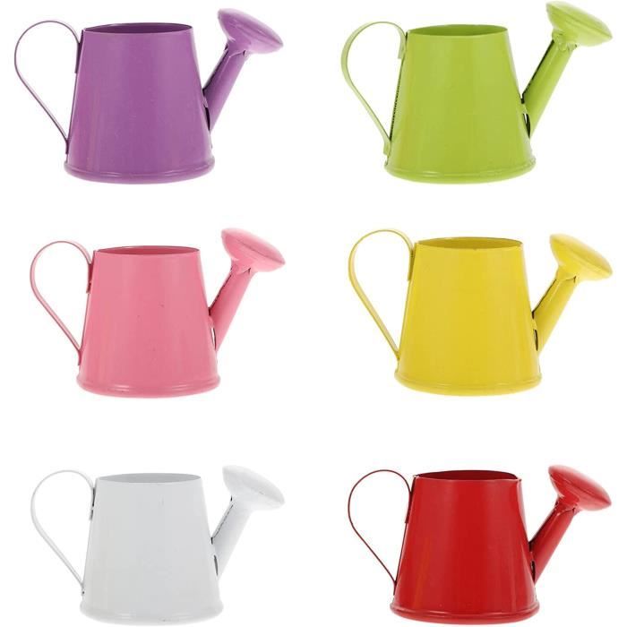 Mini Poupée Ancienne + Arrosoir Métal – Duo Vintage Déco